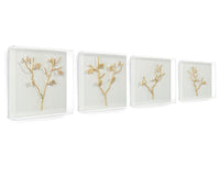 Zhuri Gold Branches Shadow Boxes (Set of Four) - Luxury Living Collection