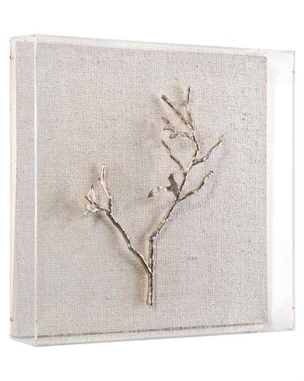 Zhuri Silver Branches Shadow Box - Luxury Living Collection