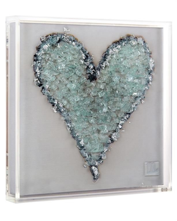 Inez Silver Leaf Valentine Wall Art - Luxury Living Collection