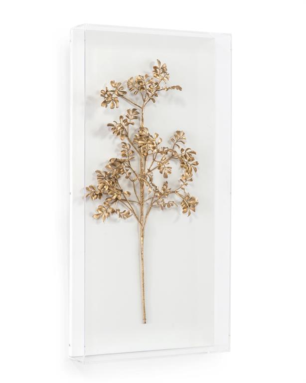 Denisse Gold Branch Shadow Box - Luxury Living Collection