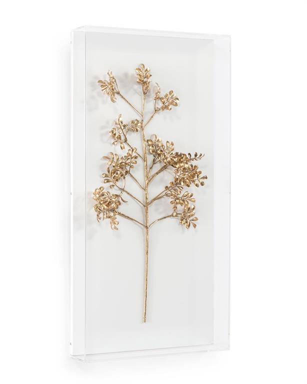 Denisse Gold Branch Shadow Box - Luxury Living Collection