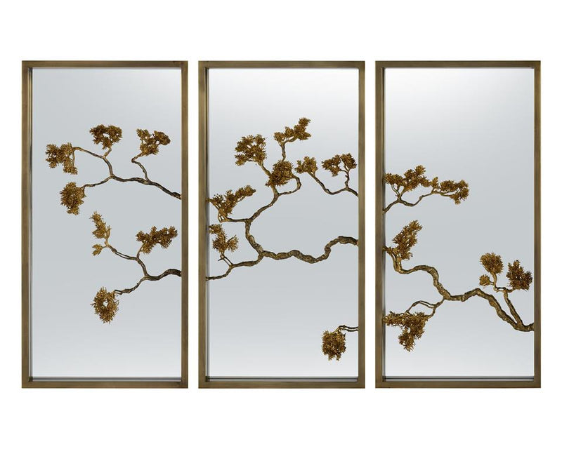Isidore Organic Branches Triptych - Luxury Living Collection