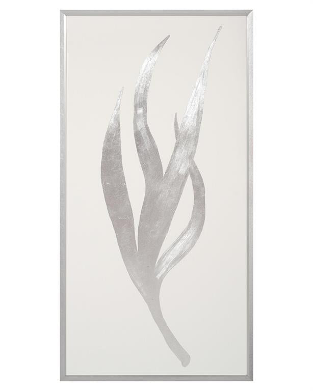 Freyde Silver Foliage Paintings - Luxury Living Collection