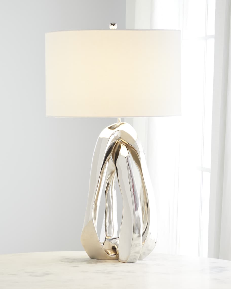 Serilda Nickel Table Lamp - Luxury Living Collection