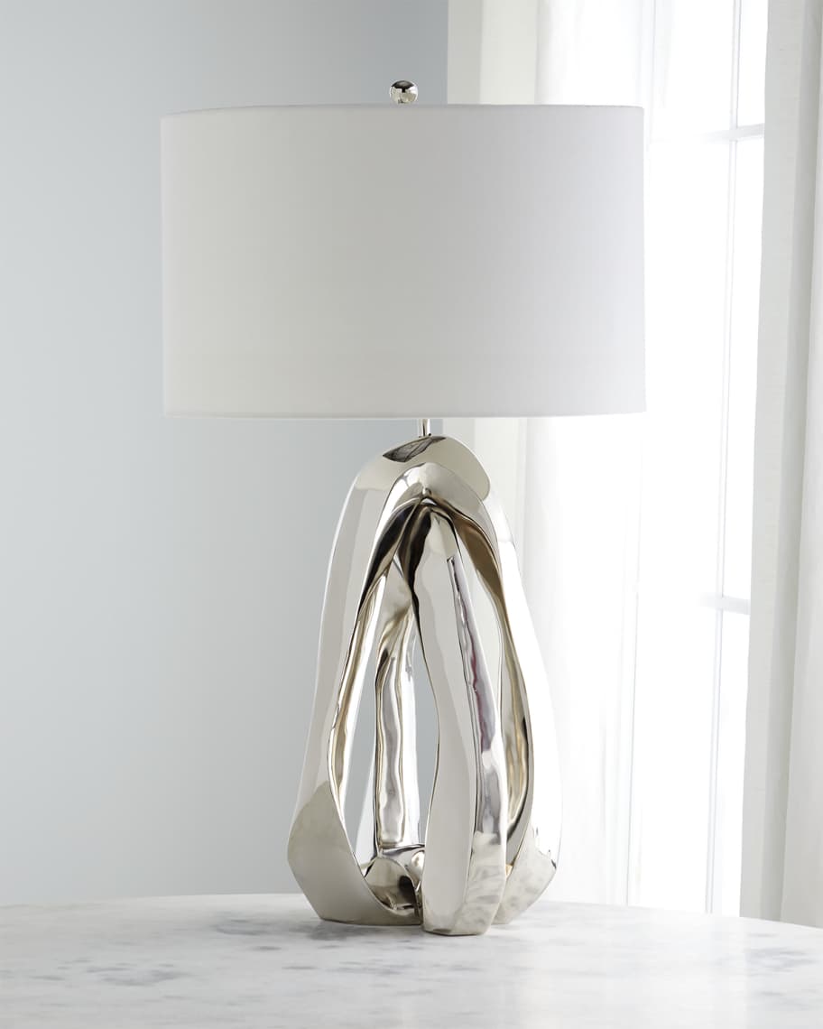 Serilda Nickel Table Lamp - Luxury Living Collection