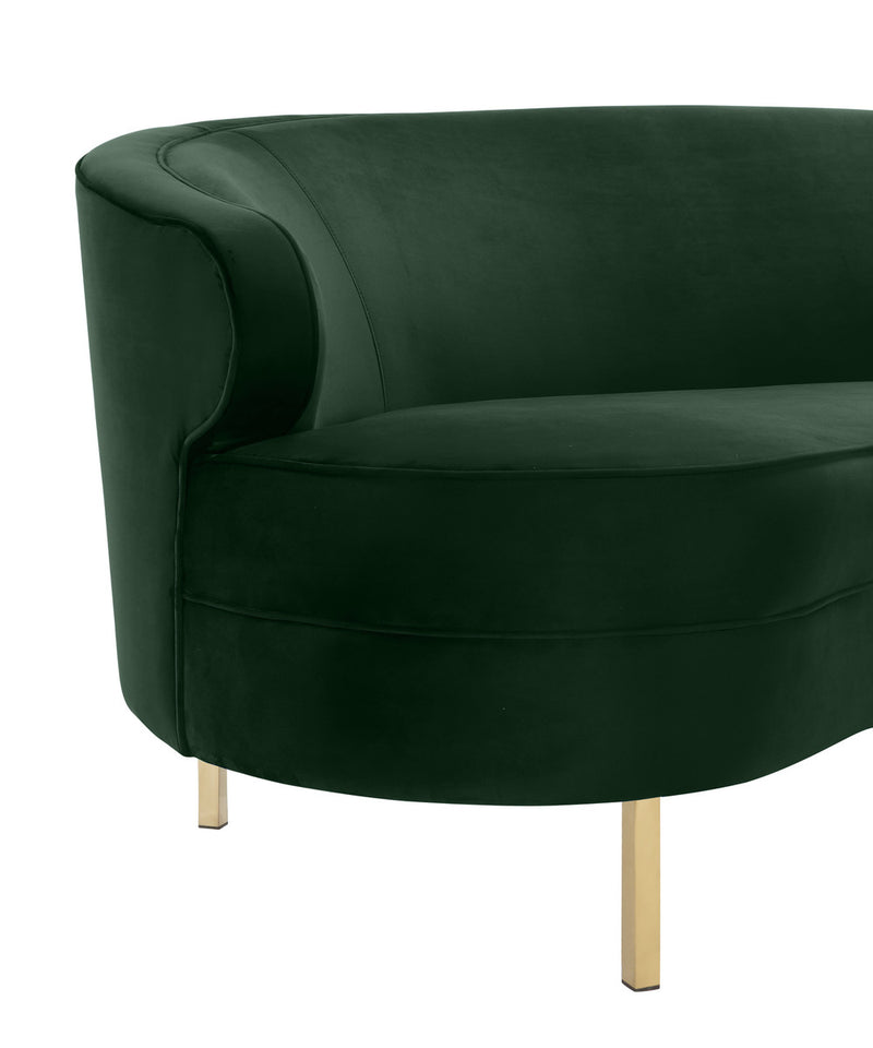 Vera Green Velvet Sofa - Luxury Living Collection