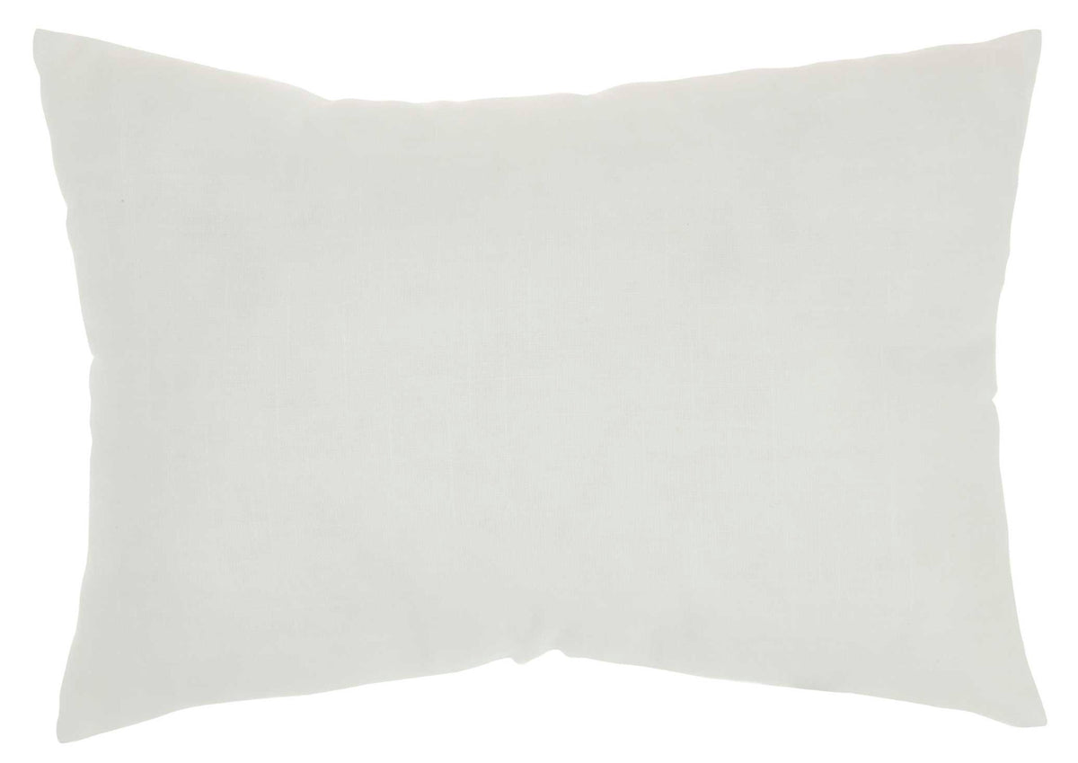 Gretel 14" x 20" White Throw Pillow - Elegance Collection