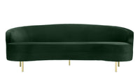 Vera Green Velvet Sofa - Luxury Living Collection