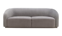 Gigi Grey Velvet Sofa - Luxury Living Collection