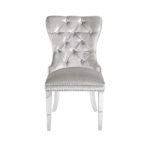 Bellezza Grey Velvet Dining Chair