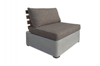 Meridian Outdoor Concrete & Teak Sofa