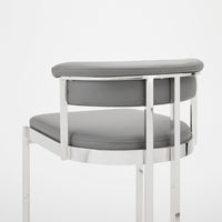 Kiela Grey Leatherette Counter Chair