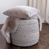 Morocco Round Wool Pouf