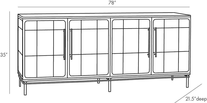 Aayan Ivory Credenza