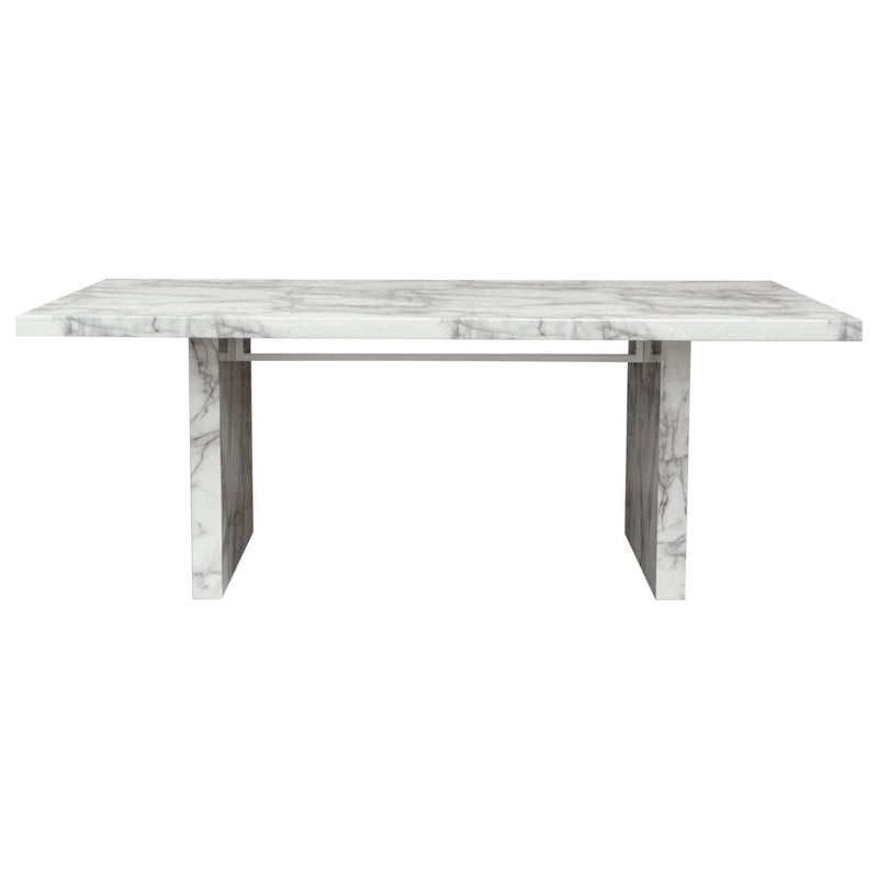 Althea Faux Carrera Marble Dining Table - Luxury Living Collection