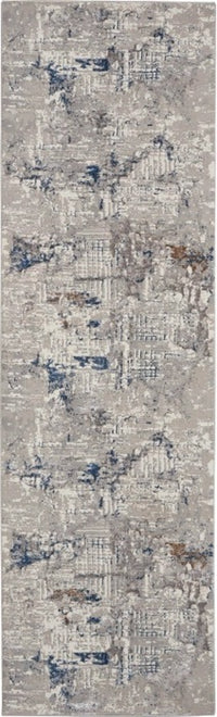 Niles Ivory/Blue Area Rug - Elegance Collection