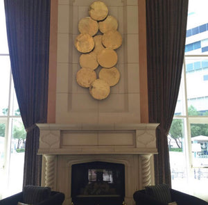 Maddox Gold Circle Wall Discs (Set of Four)