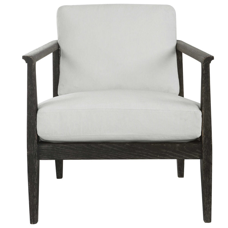 Palerma White Accent Chair