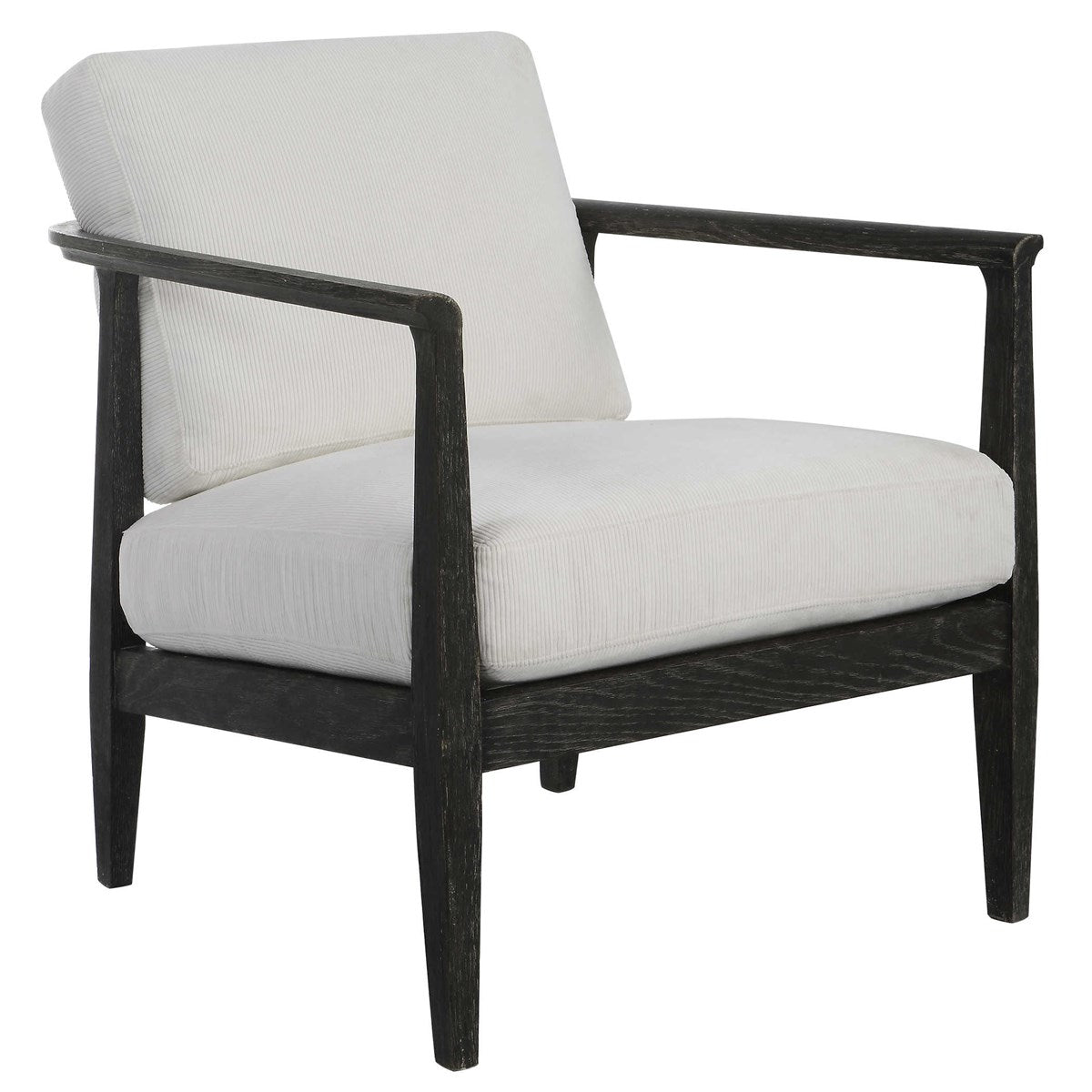 Palerma White Accent Chair