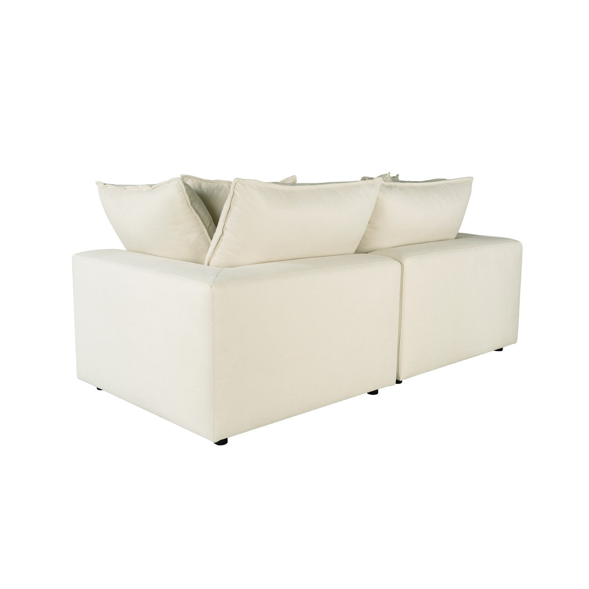 Carlie Natural Modular Loveseat - Luxury Living Collection