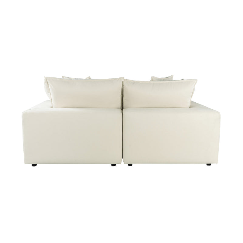 Carlie Natural Modular Loveseat - Luxury Living Collection