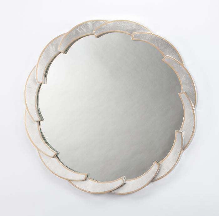 Royal Silver Leaf Mirror - Luxury Living Collection