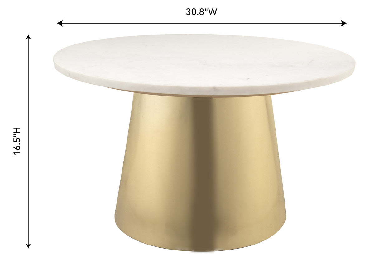 Leire Marble Cocktail Table - Luxury Living Collection