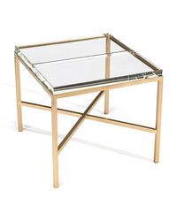 Miana Double-Glass Block Bunching Table - Luxury Living Collection