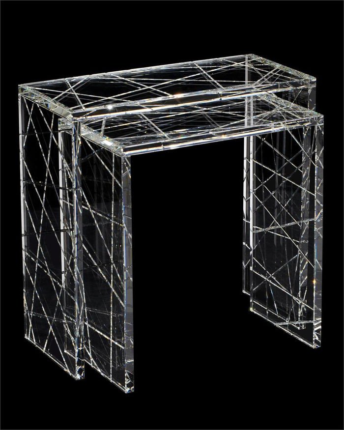 Yardley Crystal Nesting Table - Luxury Living Collection