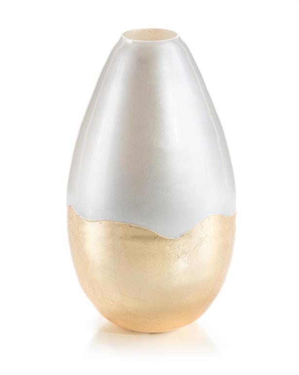 Reine Golden Cloud Glass Vase - Luxury Living Collection