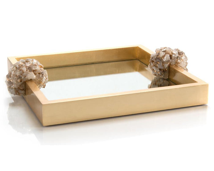 Trudy Golden Reflections Tray - Luxury Living Collection