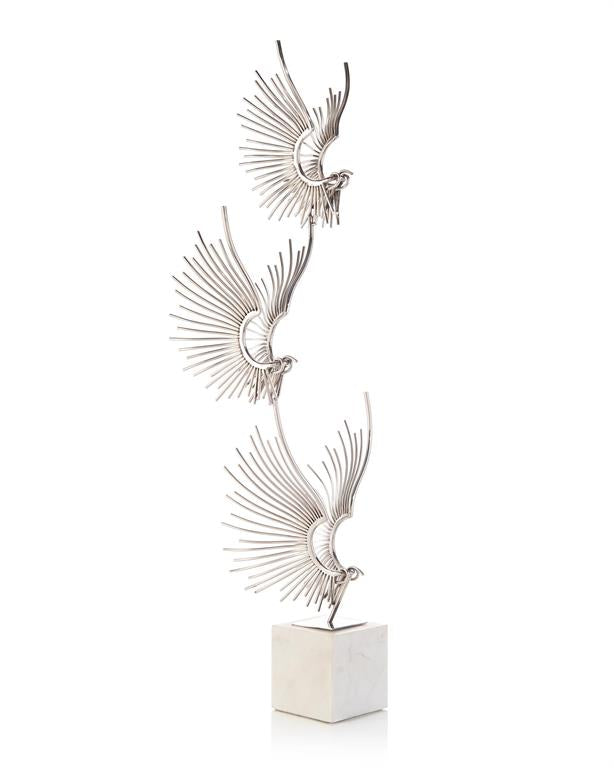 Feodora Sculpted Birds in Flight - Luxury Living Collection