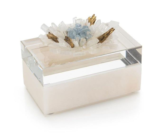 Nadaline Festooned in Stones Box with Celestite - Luxury Living Collection