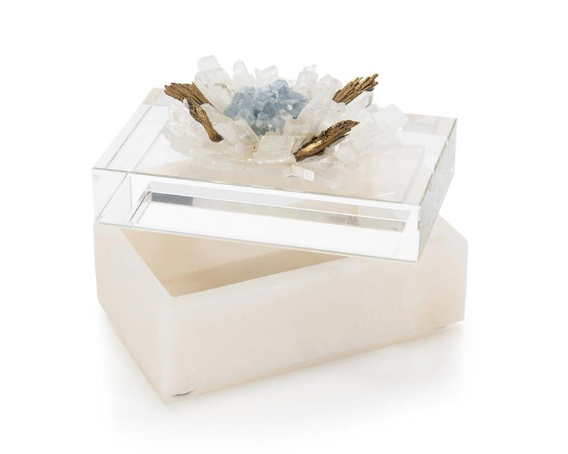 Nadaline Festooned in Stones Box with Celestite - Luxury Living Collection