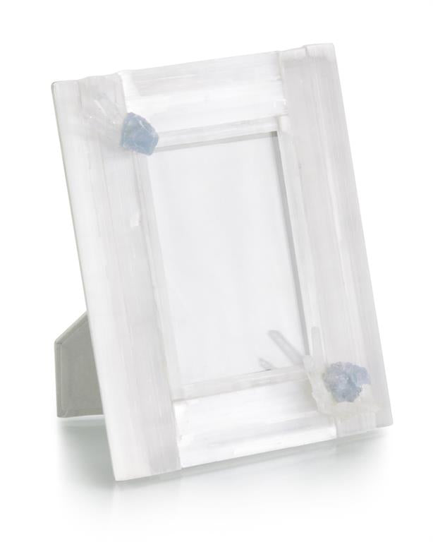 Gionna Selenite and Celestite Photo Frame - Luxury Living Collection