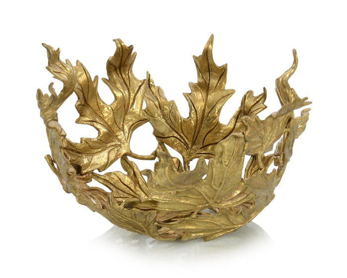 Darcie Falling Leaves Petite Bowl - Luxury Living Collection