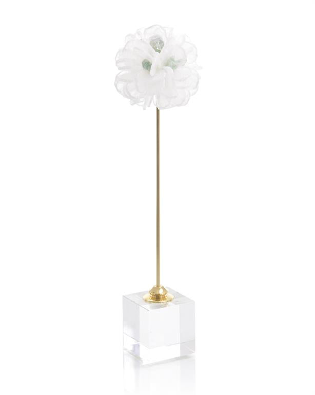 Alexandria Floating Selenite Ball on Crystal Stand - Luxury Living Collection