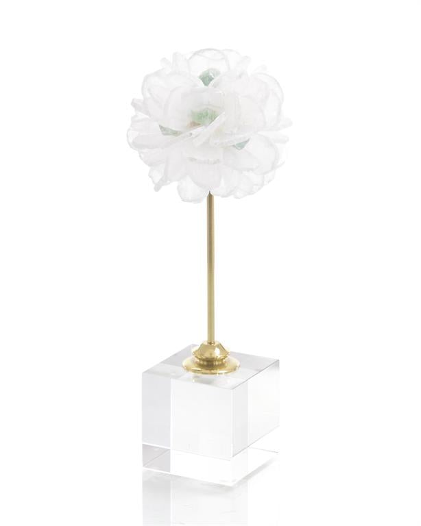 Alexandria Floating Selenite Ball on Crystal Stand - Luxury Living Collection