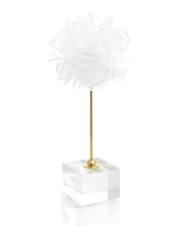 Alexandria Floating Selenite Ball on Crystal Stand - Luxury Living Collection