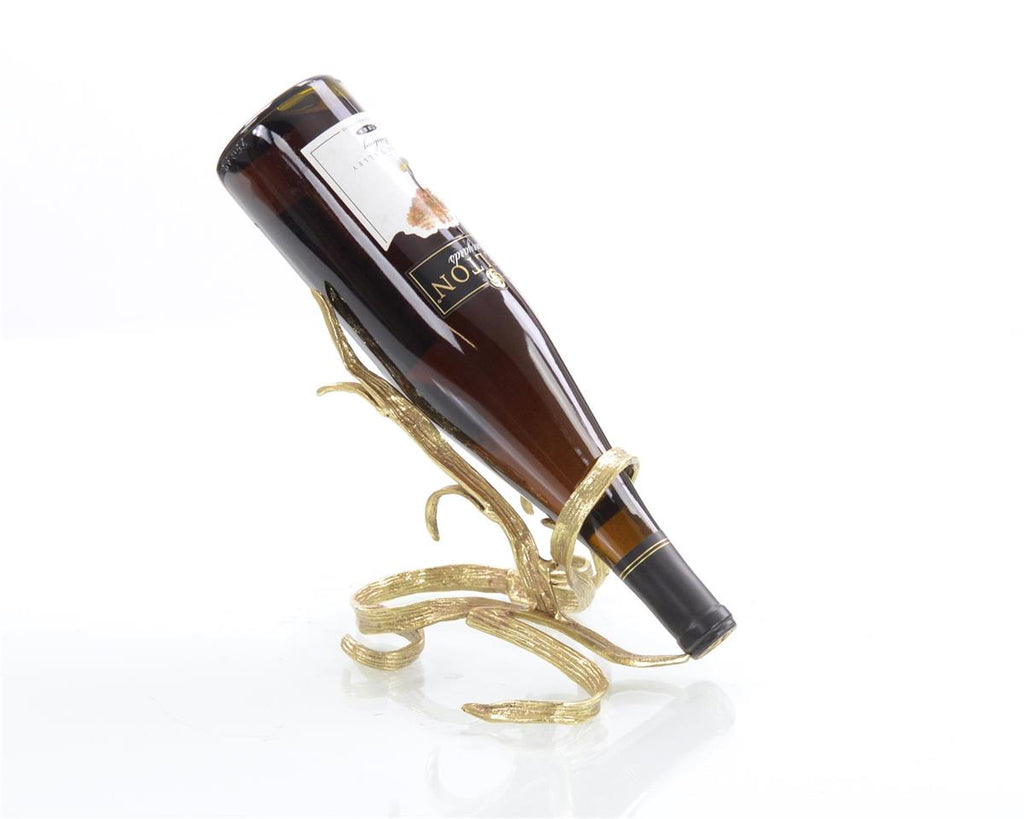 Marcheline Flowing Reeds Single Wine Bottle Cradle - Luxury Living Collection