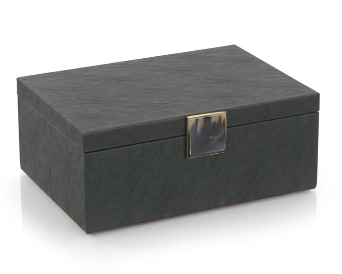 Tilly Verdure Leather Boxes - Luxury Living Collection