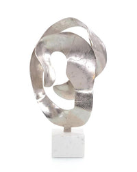 Winona Nickel Organic Looped Sculpture - Luxury Living Collection