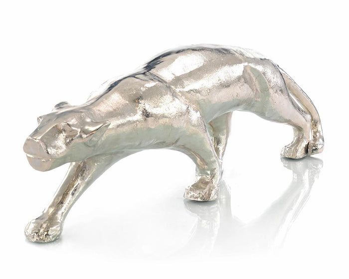 Xola Nickel Black Panther Sculptures - Luxury Living Collection