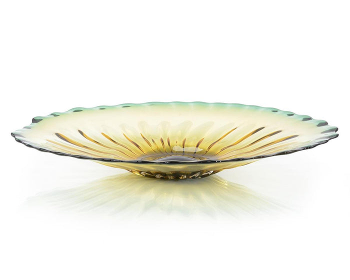 Zoya Eye of the Tiger Handblown Glass Bowl - Luxury Living Collection