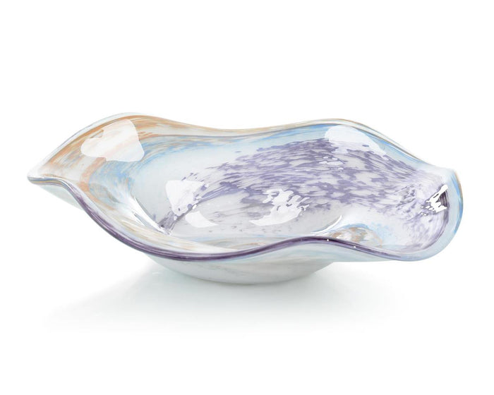 Zakiya Confetti Swirl Handblown Glass Bowl - Luxury Living Collection
