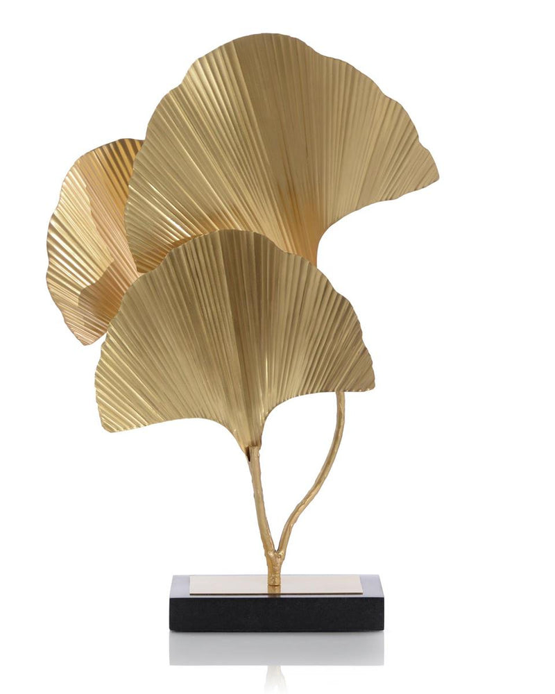 Yohana Shadows of the Ginkgo Leaf Sculpture - Luxury Living Collection