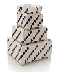Hesper Black-and-White Boxes (Set of Three) - Luxury Living Collection
