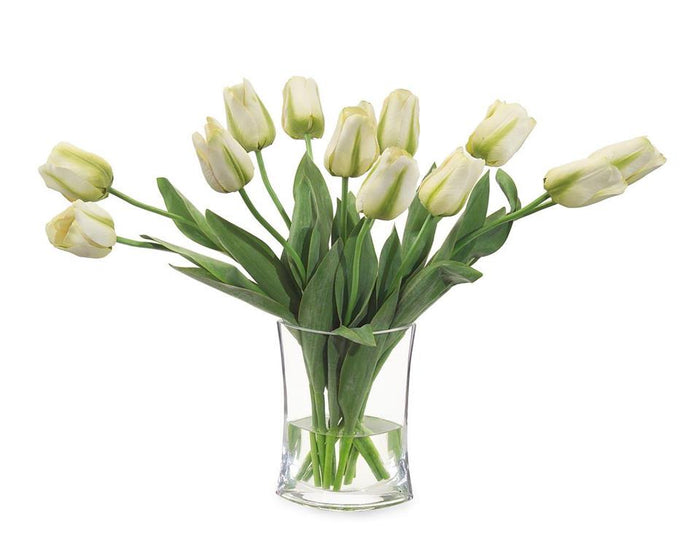 Britta Simply Tulips in Vase - Luxury Living Collection