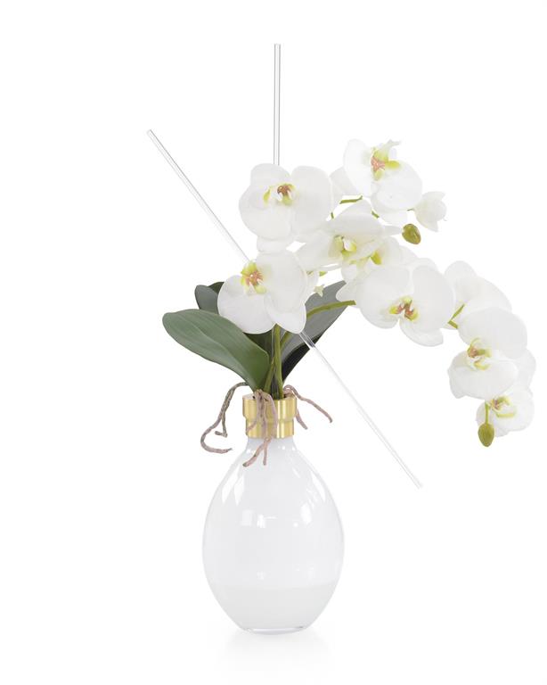 Maylis White Dove in Vase - Luxury Living Collection