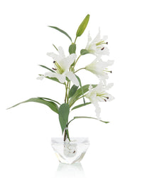 Angeline Lily Crystals in Vase - Luxury Living Collection